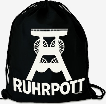 LOGOSHIRT Turnbeutel 'Ruhrpott' in Schwarz: predná strana