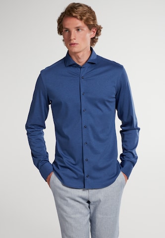 ETERNA Slim fit Business shirt in Blue: front