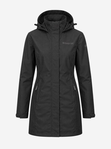 deproc Winterjas 'Outdoorparka LAVAL LONG Damen Outdoorjacke, Regenjacke' in Zwart