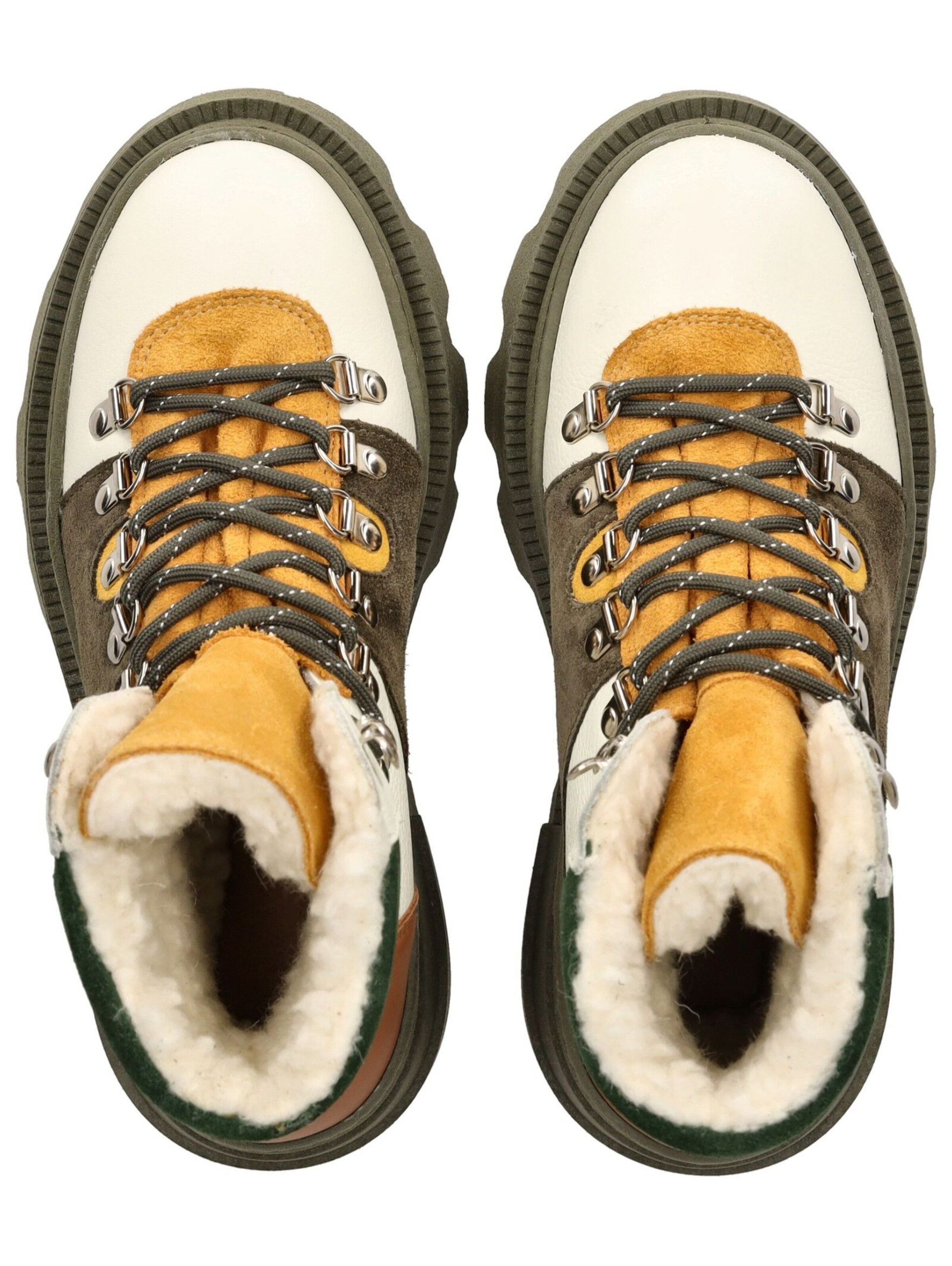 LAZAMANI Schnürstiefelette in Grün