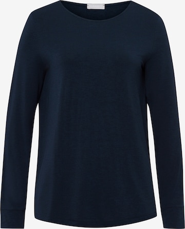 Hanro Longsleeve ' Natural Elegance ' in Blau: predná strana