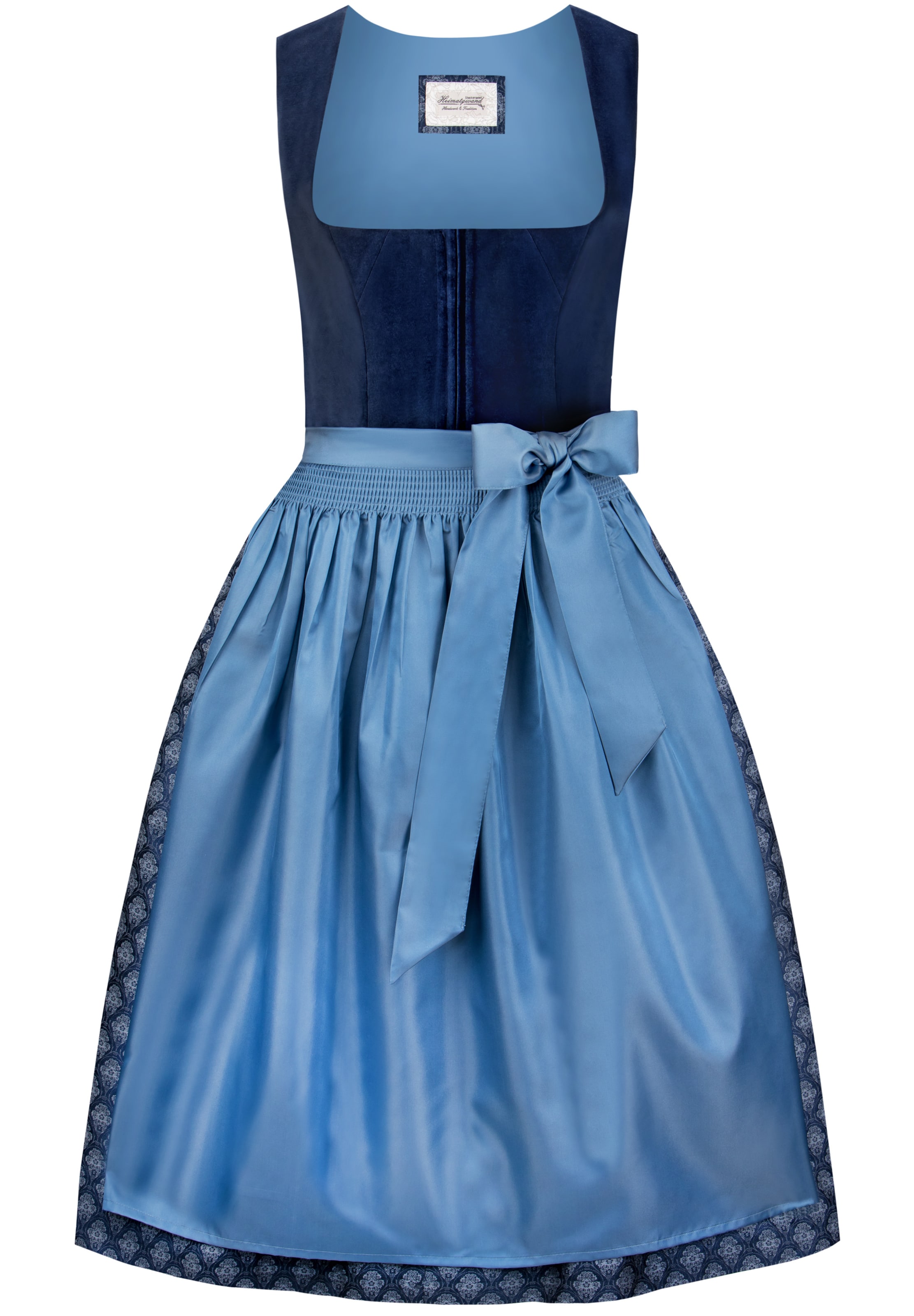 STOCKERPOINT Dirndl 'Ornella' in Blau: Vorderseite