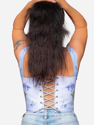 Corsetto 'Songbird Bloom' di VIADALINNO in blu