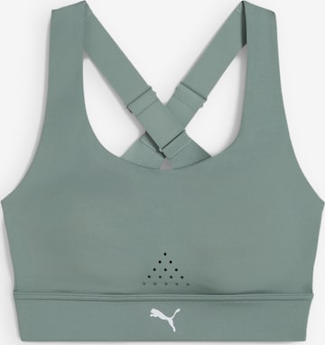 Soutien-gorge de sport 'PWRbreathe' PUMA en vert : devant