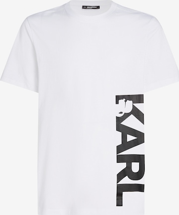 Karl Lagerfeld Тениска в бяло: отпред