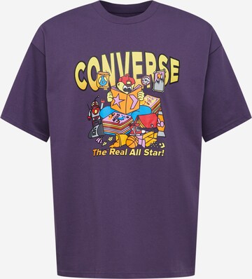 purpurinė CONVERSE Marškinėliai 'NOVELTY': priekis