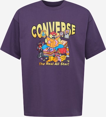 CONVERSE Shirt 'NOVELTY' in Purple: front