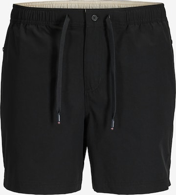 JACK & JONES Board Shorts in Black: front