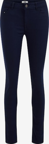 WE Fashion Skinny Jeans in Blauw: voorkant