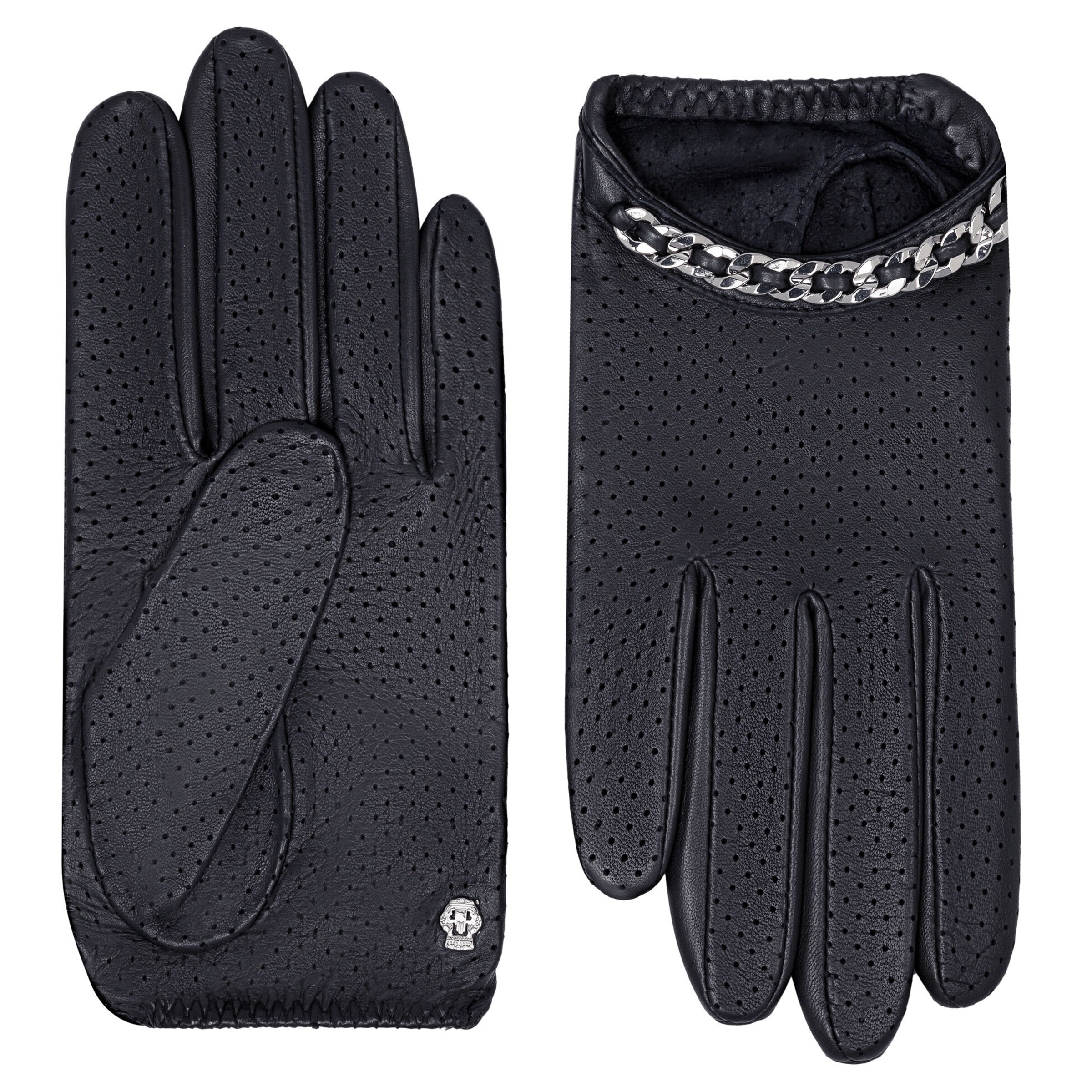 Roeckl Vingerhandschoenen 'AVIGNON' in Blauw: voorkant