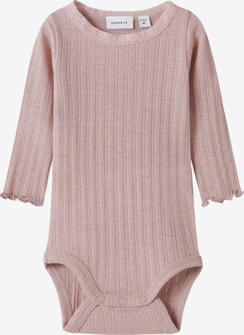 NAME IT - Pijama entero/body 'NBFWossa' en gris: frente