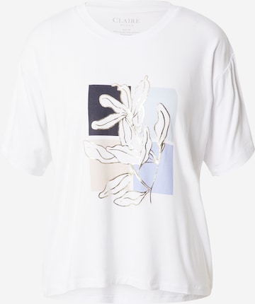 Claire T-shirt 'Arya' i vit: framsida