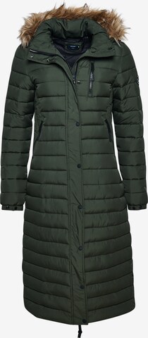 Superdry Wintermantel 'Fuji' in Groen: voorkant