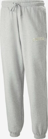 PUMA Конический (Tapered) Штаны в Серый: спереди