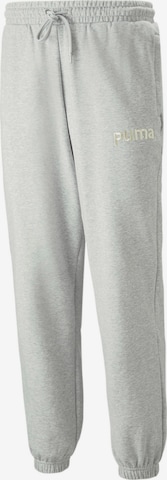 Effilé Pantalon PUMA en gris : devant