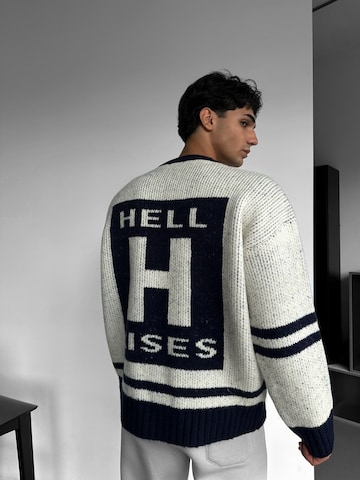 Kleidermafia - Jersey 'Oversize Knit Letter Sweater - Navy Blue' en azul