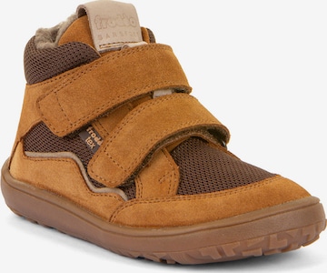 Froddo First-Step Shoes in Brown: front
