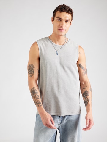 QS - Camiseta en gris: frente