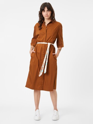 s.Oliver BLACK LABEL Shirt Dress in Brown: front