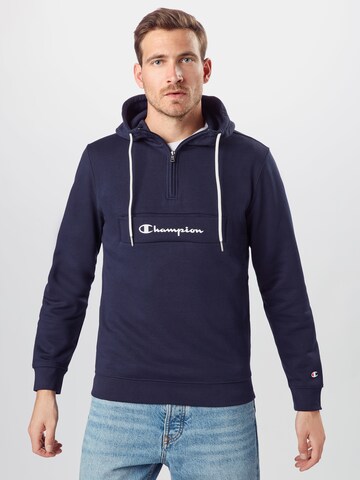 Champion Authentic Athletic Apparel Regularny krój Bluzka sportowa w kolorze niebieski: przód