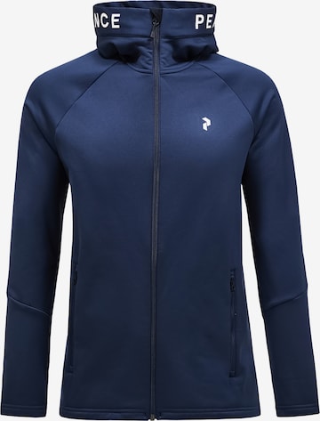 Veste en polaire fonctionnelle 'Rider' PEAK PERFORMANCE en bleu : devant