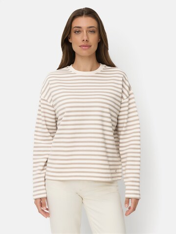 CAMEL ACTIVE Sweatshirt aus einem Baumwollmix in Grau: Vorderseite