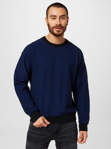 HUGO Red - Pullover 'Scol' em azul: frente