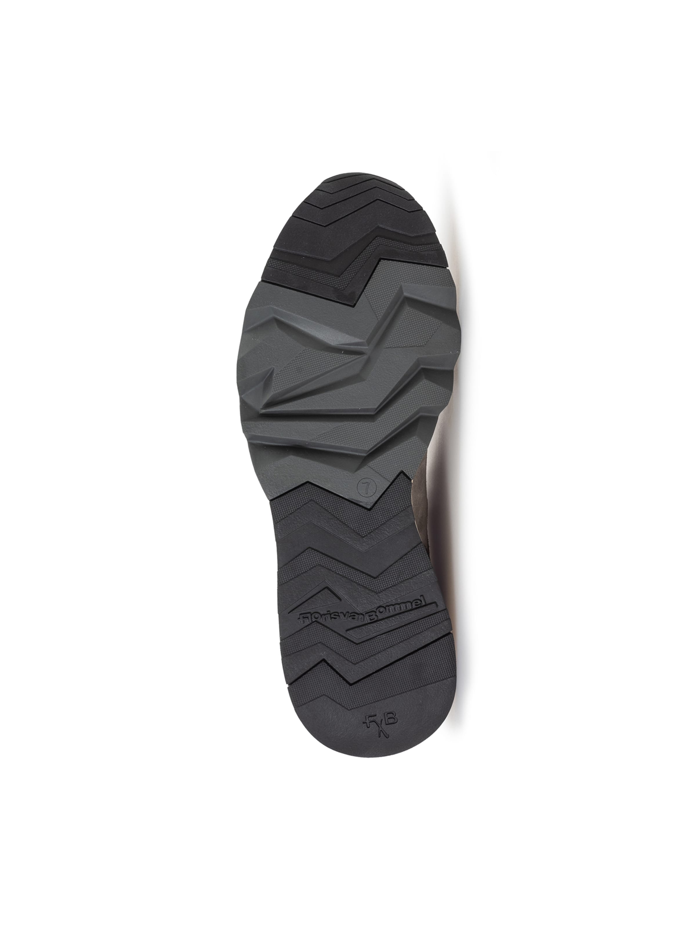 Baskets basses 'De Zager 10' Floris van Bommel en gris