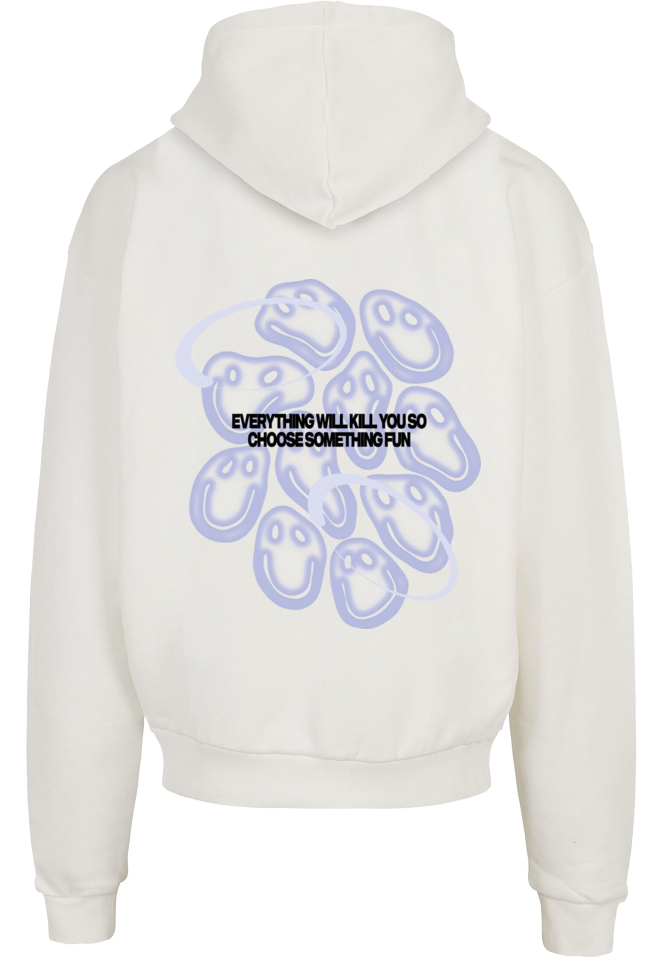 Felpa 'Smiley' di Lost Youth in bianco