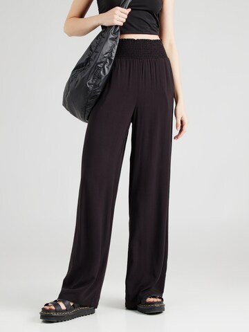 Wide Leg Pantalon 'AYA' VILA en noir : devant