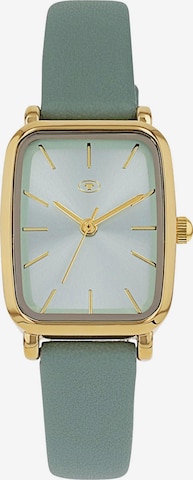 TOM TAILOR Analog Watch in Green: front