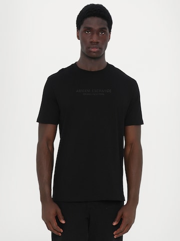 ARMANI EXCHANGE Футболка в Черный: спереди