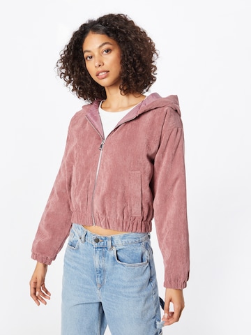 ABOUT YOU Between-Season Jacket 'Carina' in Pink: front