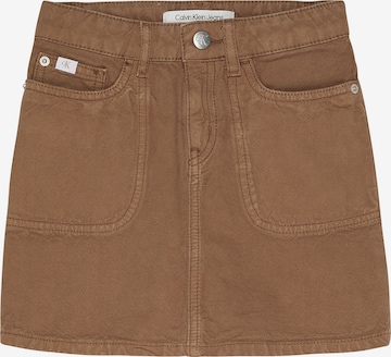 Calvin Klein Jeans Skirt in Brown: front