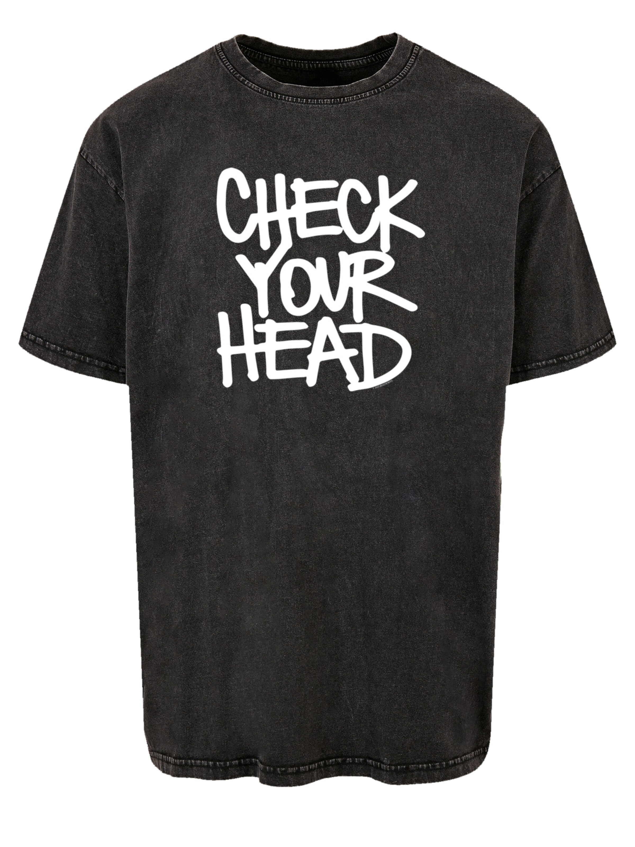 F4NT4STIC Shirt 'The Beastie Boys Check Your Head' in Black: front