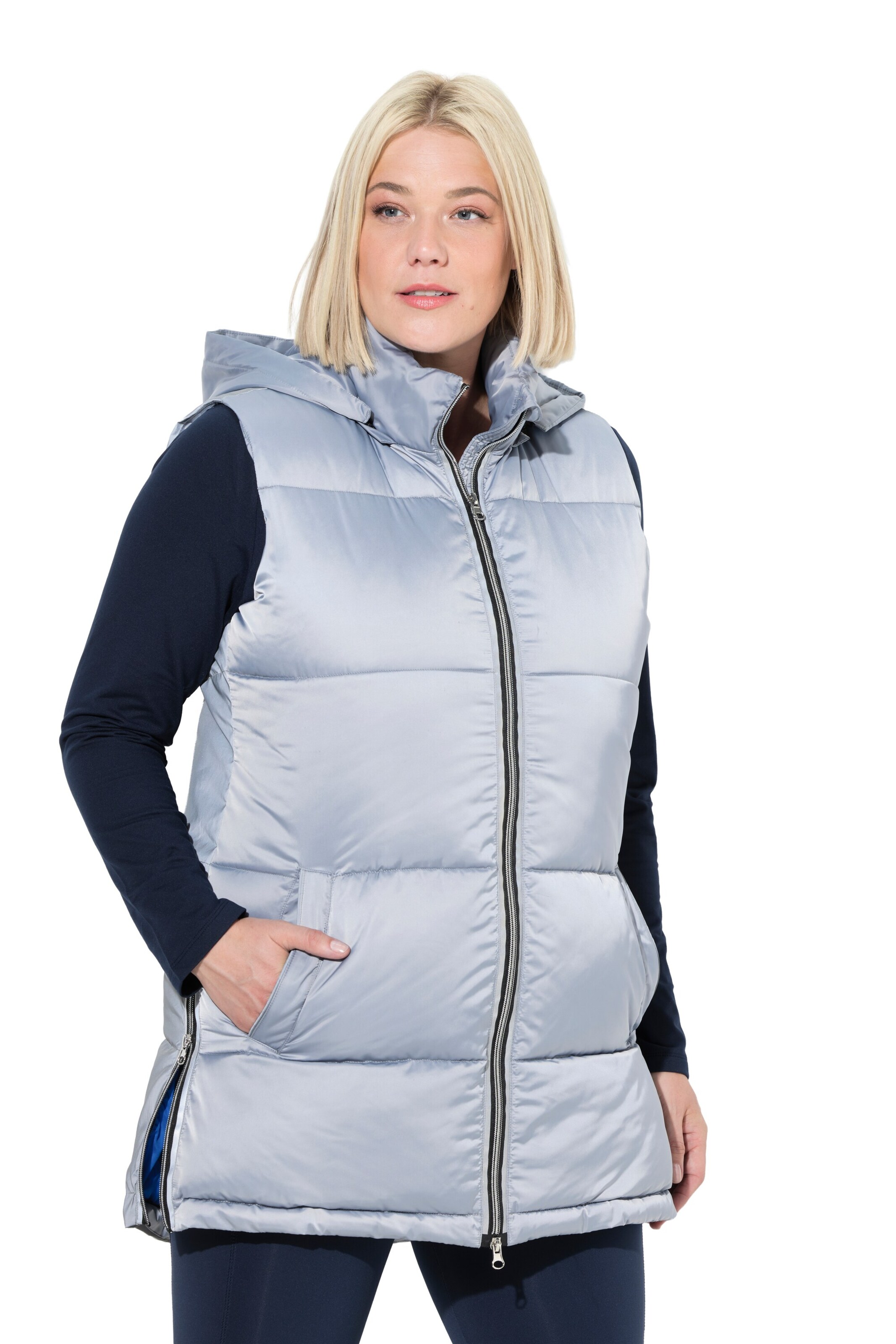Ulla Popken Vest in Blue: front