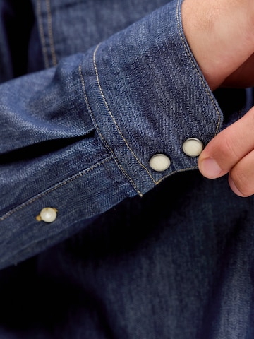 JACK & JONES Regular fit Skjorta 'JJESHERIDAN' i blå