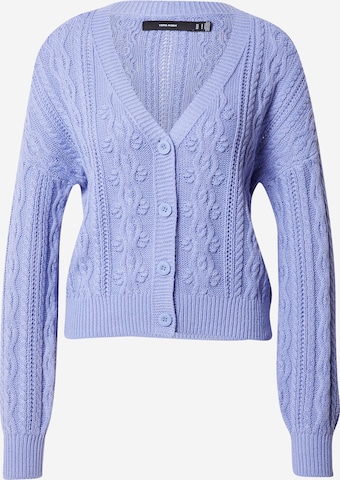 VERO MODA Knit Cardigan 'TANGERINE' in Blue: front