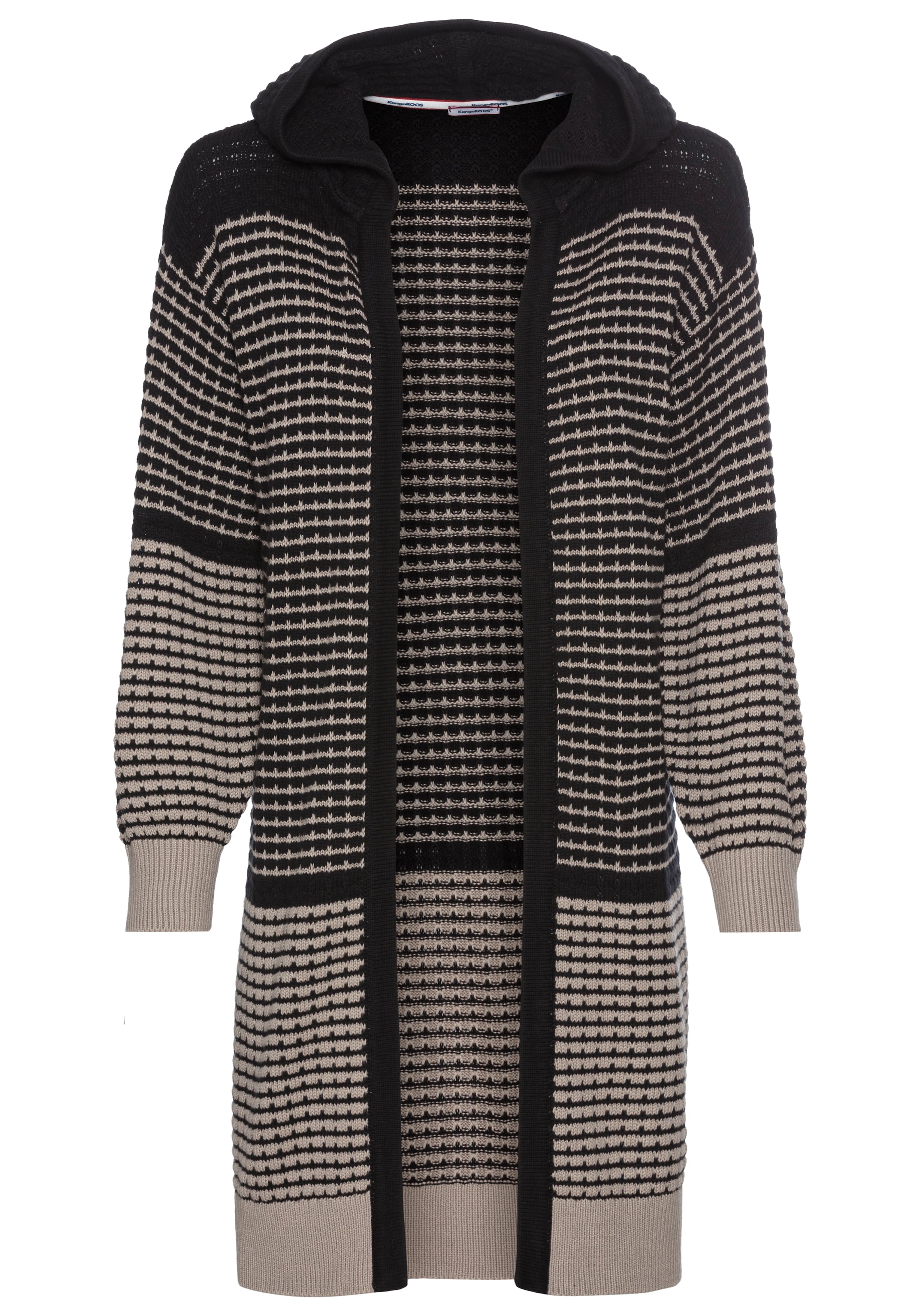 KangaROOS Knit Cardigan in Black: front