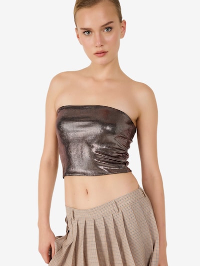 No Matter What Pull-over en brun foncé, Vue avec produit