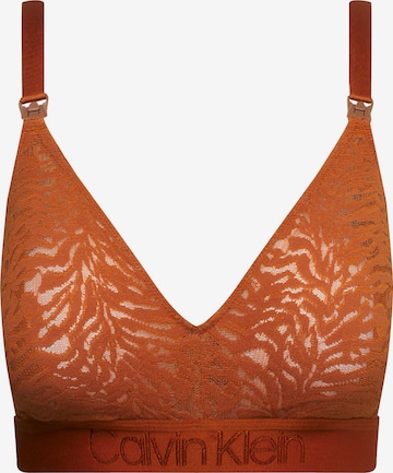 Calvin Klein Underwear Bra in Brown: front