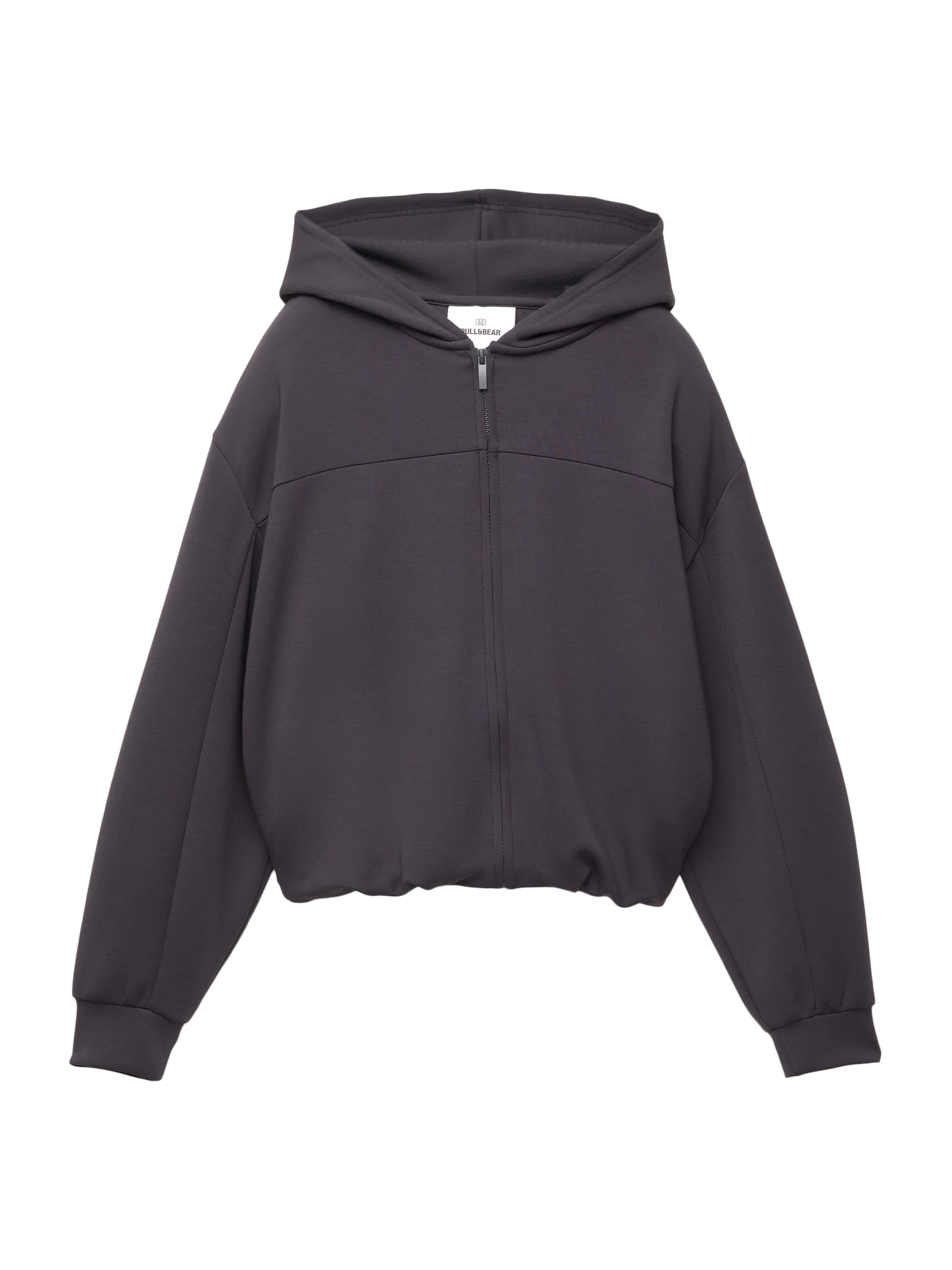 Veste de survêtement Pull&amp;Bear en gris : devant