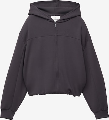 Pull&Bear Collegetakki värissä harmaa: etupuoli