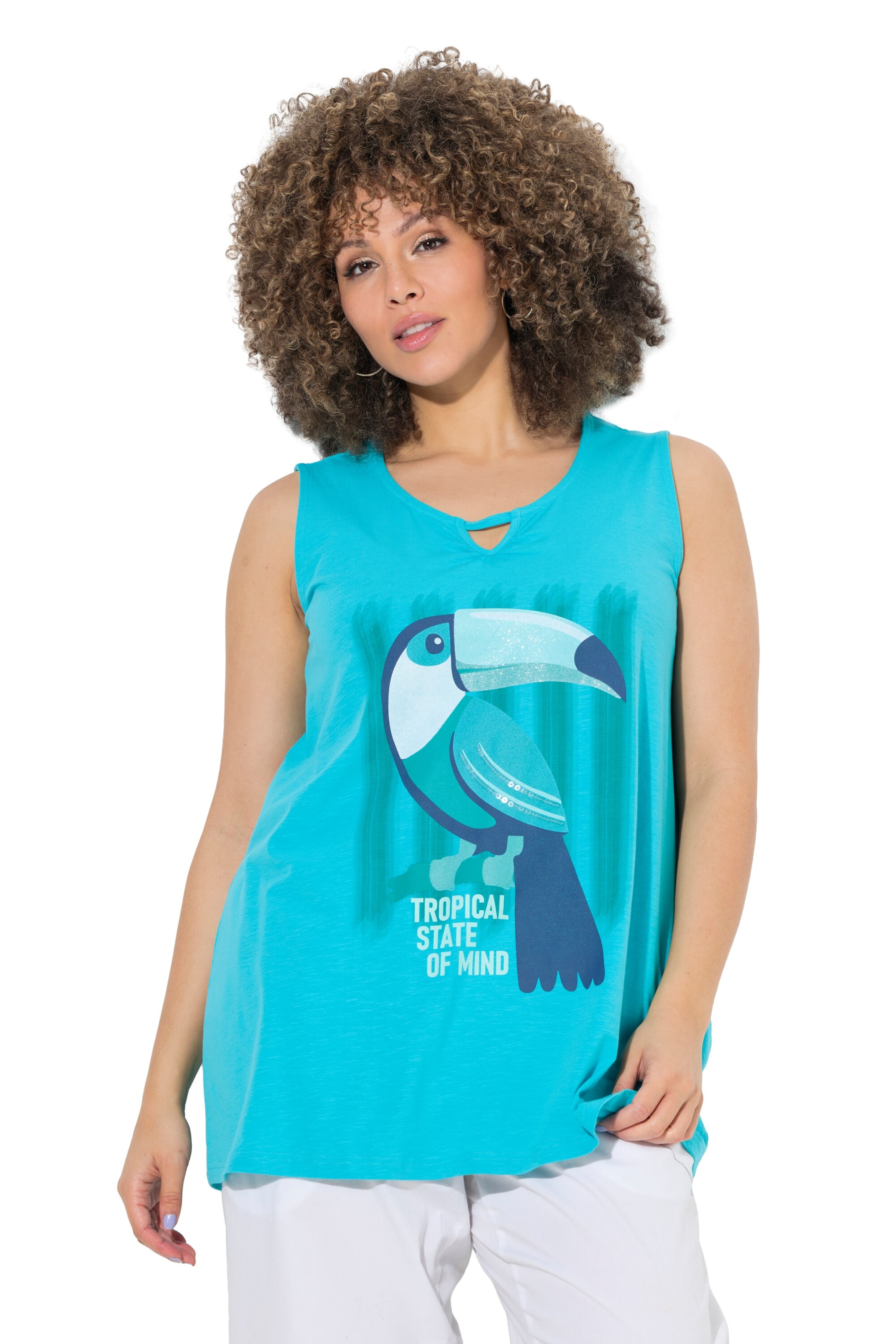 Ulla Popken Top in Blauw: voorkant