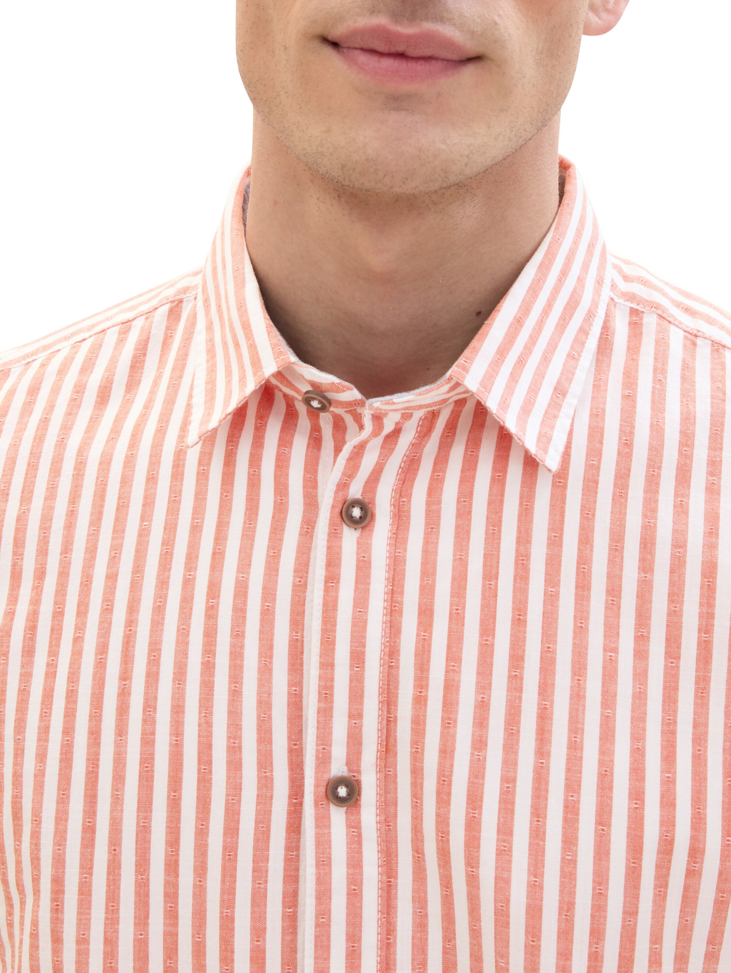 TOM TAILOR Regular Fit Hemd in Orange