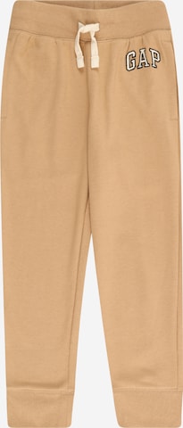 Effilé Pantalon GAP en marron : devant