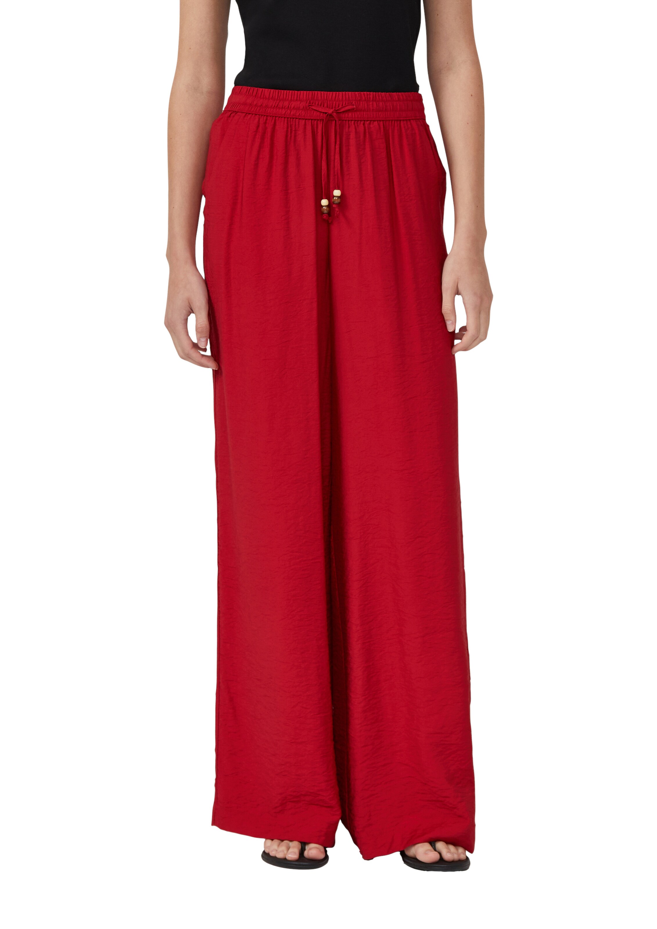 s.Oliver Wide leg Pants in Red: front
