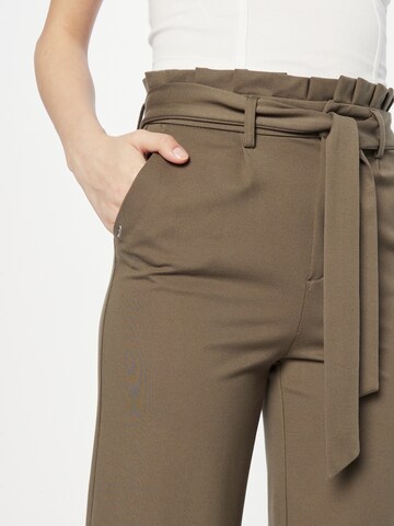 Wide Leg Pantalon à pince 'POPTRASH' ONLY en marron