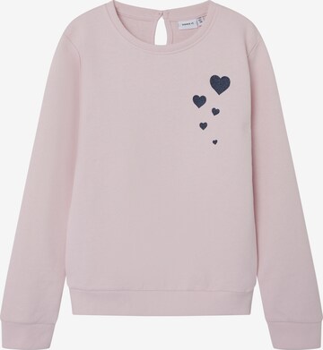 NAME IT Sweatshirt 'Tessa' i pink: forside