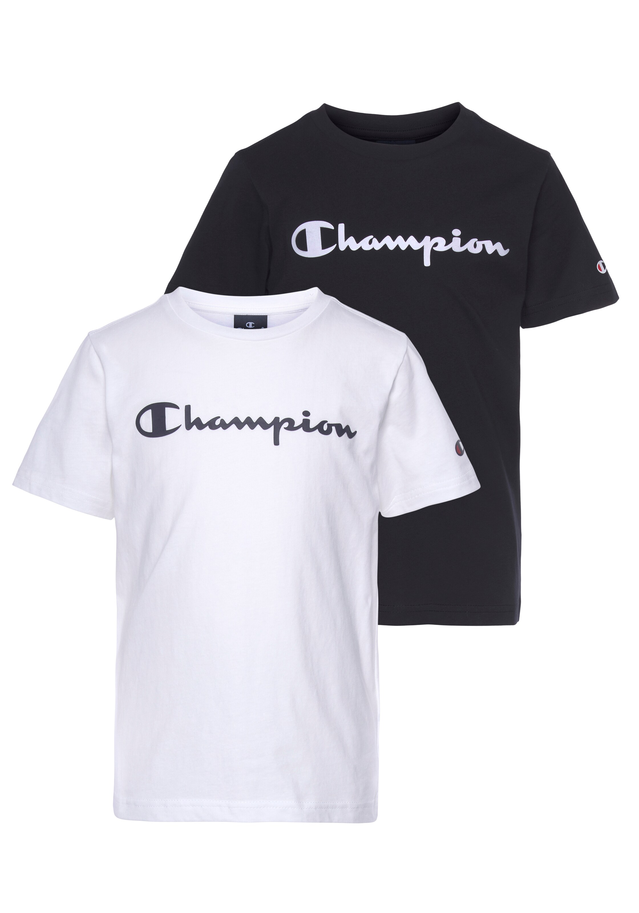 T-Shirt Champion Authentic Athletic Apparel en noir : devant